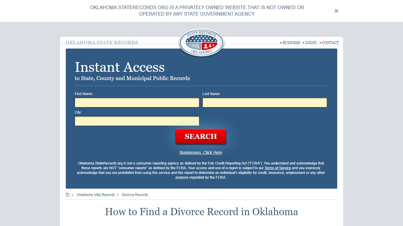 How to Find a Divorce Record in Oklahoma - Oklahoma State Records